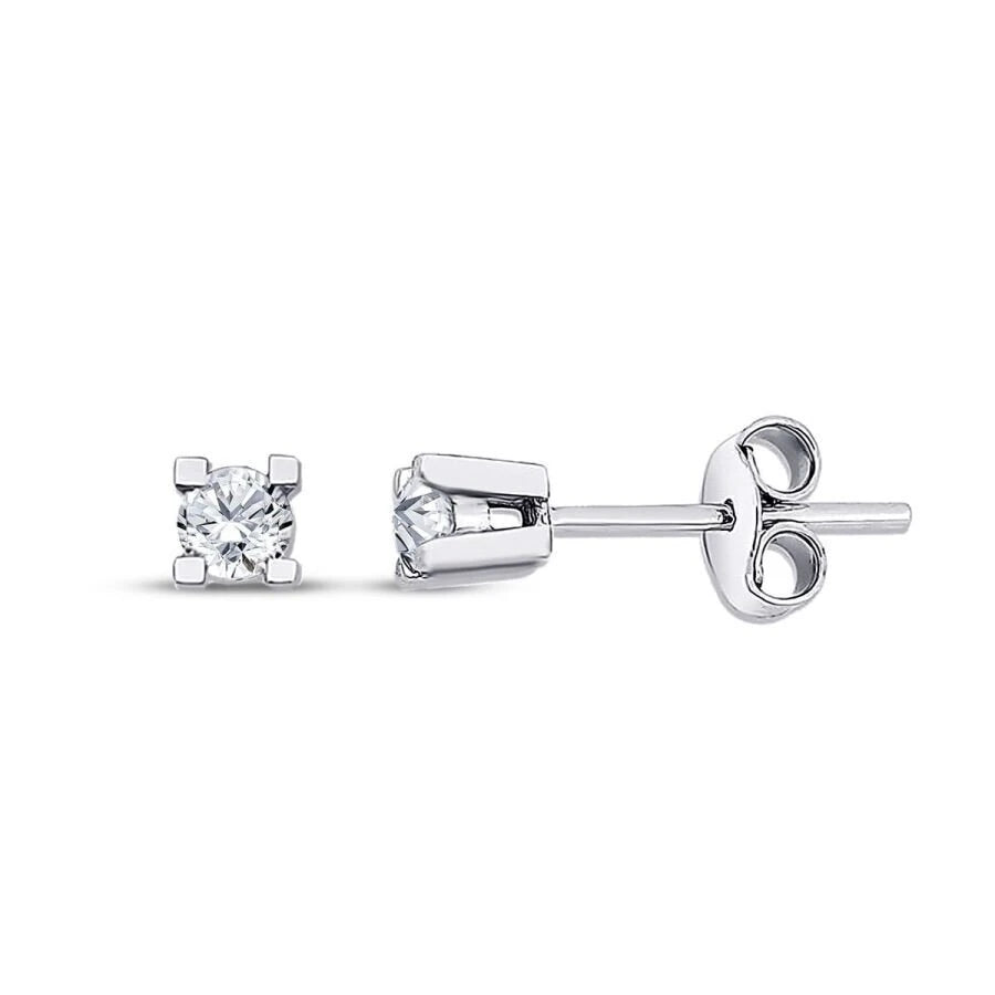 0.40 Carat Diamond Solitaire Earrings