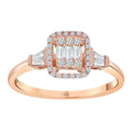 0.32 Carat Diamond Baguette Ring