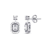 0.18 Carat Diamond Effect Baguette Set