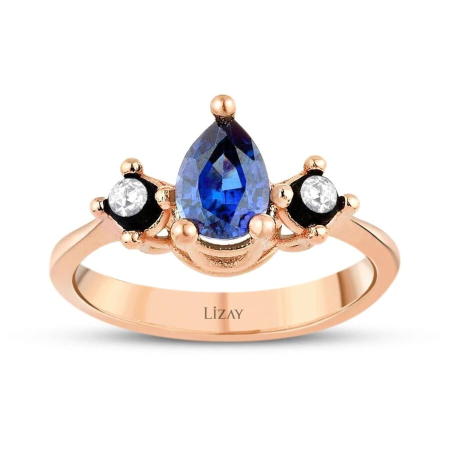 4.58 Carat Diamond Sapphire Set