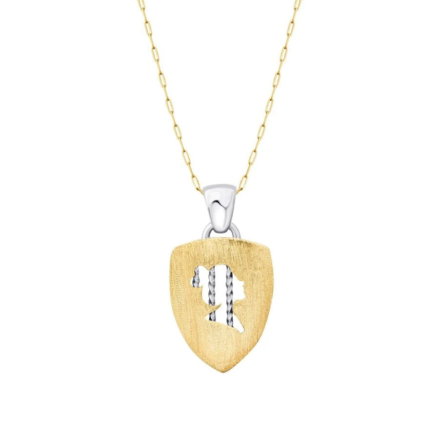 Gold Double-Sided Cage Necklace