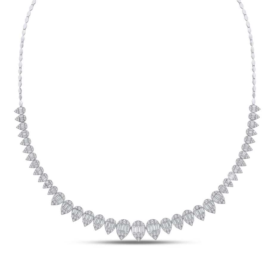 Gold Pear Baguette Neckband