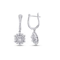 0.73 Carat Diamond Baguette Earrings