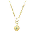 Gold Chain Compass Necklace