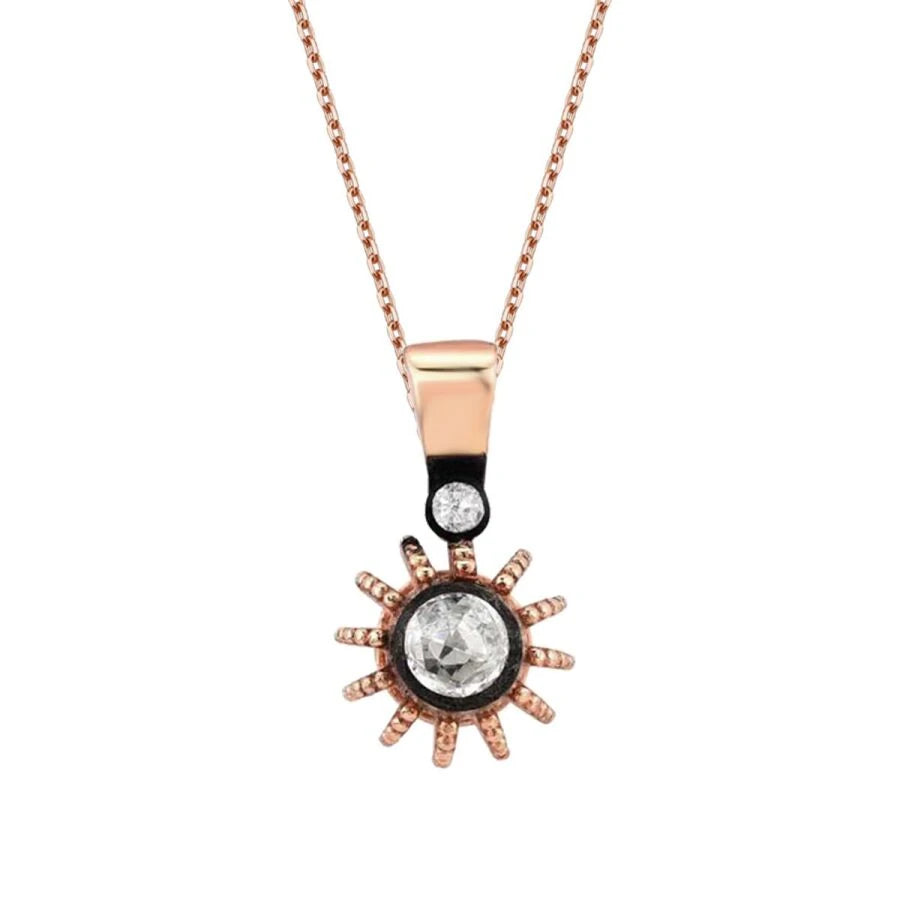 0.09 Carat Diamond Solitaire Necklace