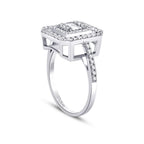 0.74 Carat Diamond Baguette Ring