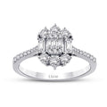 0.61 Carat Diamond Baguette Ring