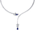 9.71 Carat Diamond Sapphire Neckband