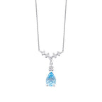 3.80 Carat Diamond Blue Topaz Set