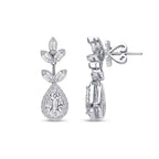 1.34 Carat Diamond Baguette Earrings