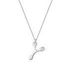 0.04 Carat Diamond Y Letter Necklace