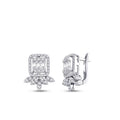 0.95 Carat Diamond Baguette Earrings