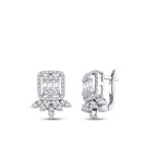 0.95 Carat Diamond Baguette Earrings