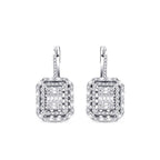 1.16 Carat Diamond Baguette Earrings