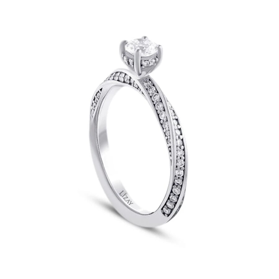0.98 Carat Diamond Round Solitaire Engagement Ring