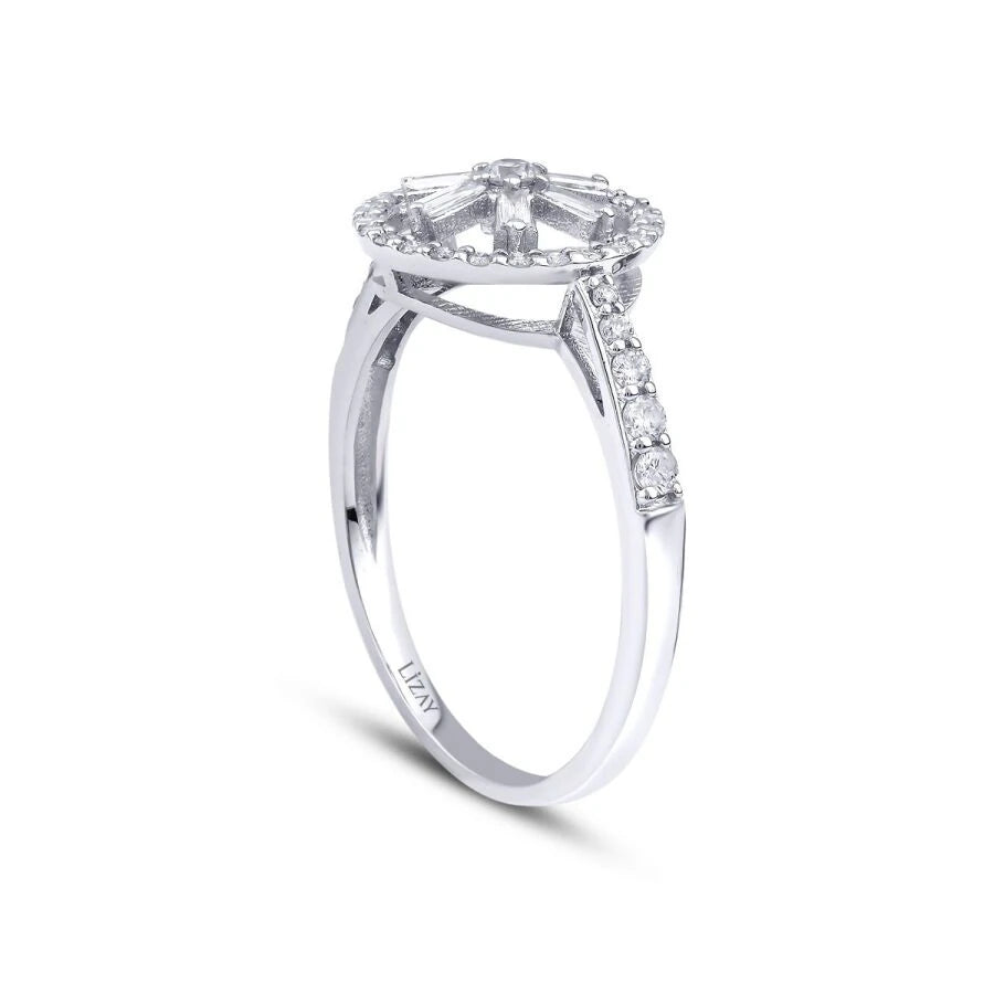 0.36 Carat Diamond Baguette Ring