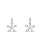 0.50 Carat Diamond Baguette Earrings