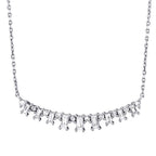 0.72 Carat Diamond Baguette Necklace
