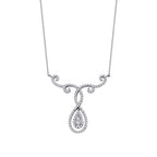 0.43 Carat Diamond Trend Pear Necklace