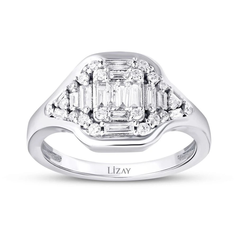 0.40 Carat Diamond Baguette Ring