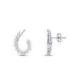 1.12 Carat Diamond Baguette Earrings