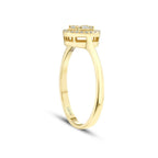 0.17 Carat Diamond Baguette Ring