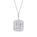 0.61 Carat Diamond Baguette Necklace