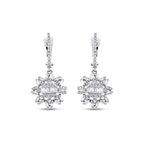 0.59 Carat Diamond Baguette Earrings