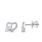 0.85 Carat Diamond Baguette Heart Set