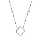 0.26 Carat Diamond Clover Necklace