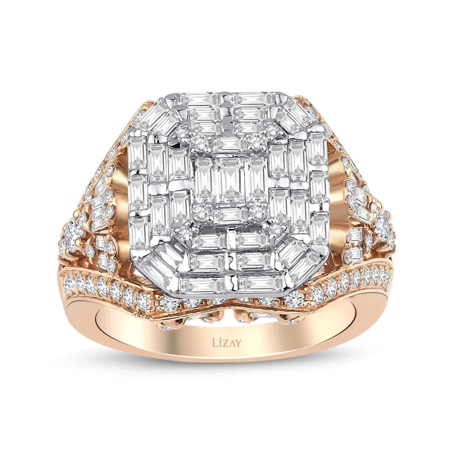 1.86 Carat Diamond Baguette Ring
