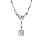 1.50 Carat Diamond Baguette Necklace