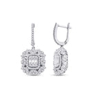 1.41 Carat Diamond Baguette Earrings