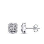 0.29 Carat Diamond Baguette Earrings