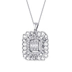 0.34 Carat Diamond Baguette Necklace