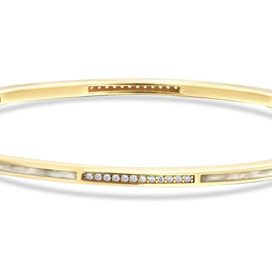Gold Pearl Stone Bracelet