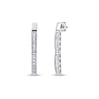 0.69 Carat Diamond Baguette Earrings