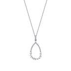 0.22 Carat Diamond Baguette Necklace