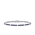 4.34 Carat Diamond Sapphire Bracelet