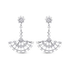 1.12 Carat Diamond Baguette Earrings
