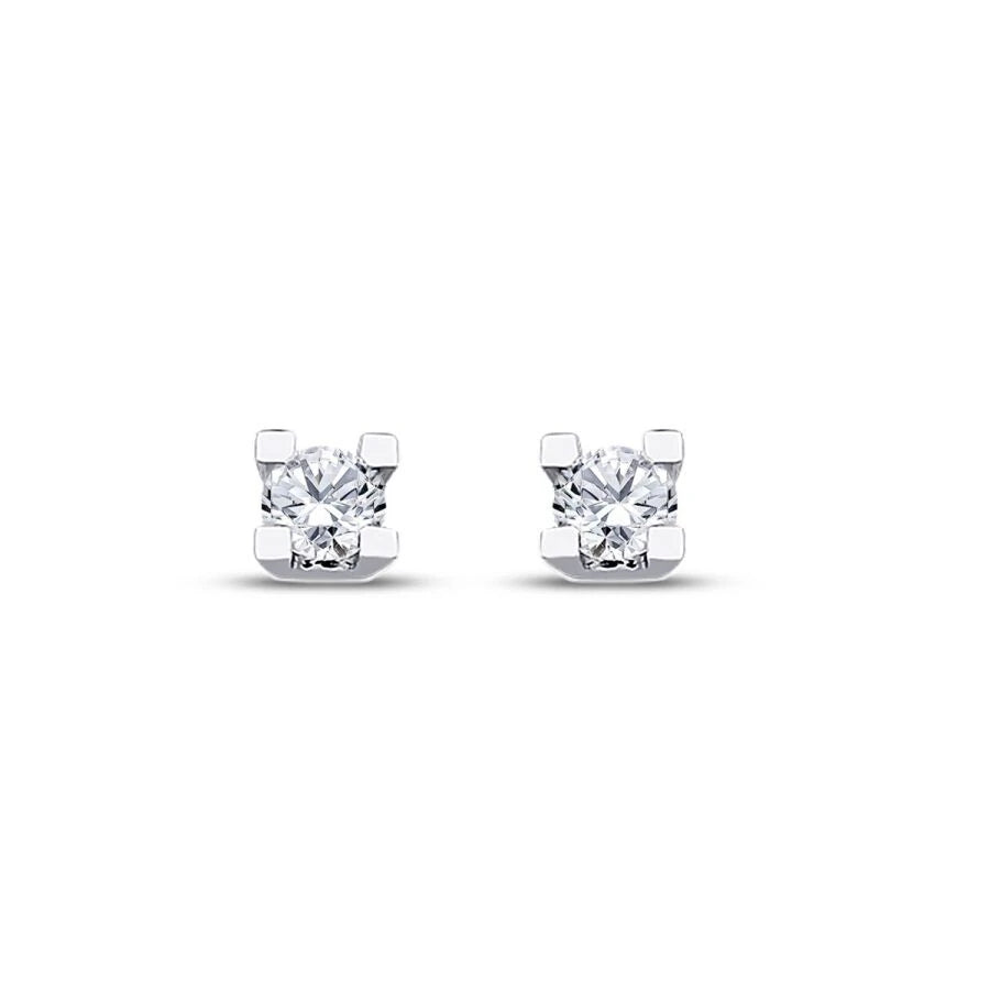 0.30 Carat Diamond Solitaire Earrings