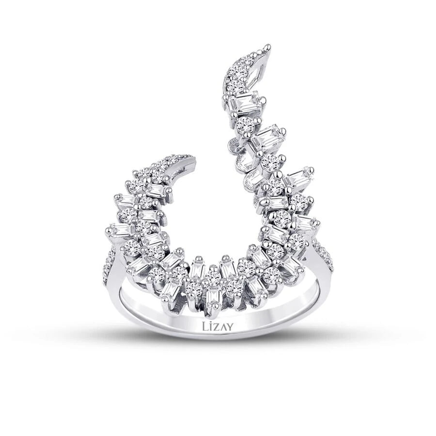 0.68 Carat Diamond Baguette Ring