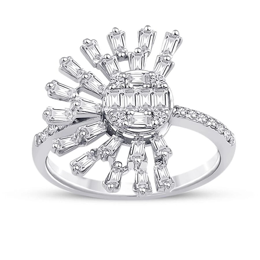 0.79 Carat Diamond Trend Baguette Ring