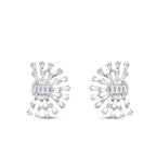 1.42 Carat Diamond Baguette Earrings