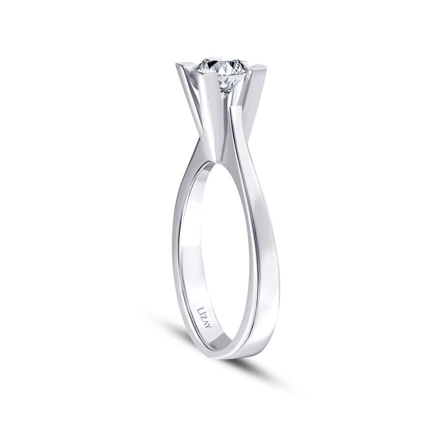 0.60 Carat Diamond Round Solitaire Engagement Ring