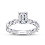0.23 Carat Diamond Chain Ring