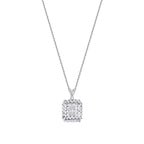 0.08 Carat Diamond Baguette Necklace