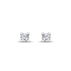 0.15 Carat Diamond Solitaire Earrings