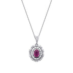 7.21 Carat Diamond Ruby Set