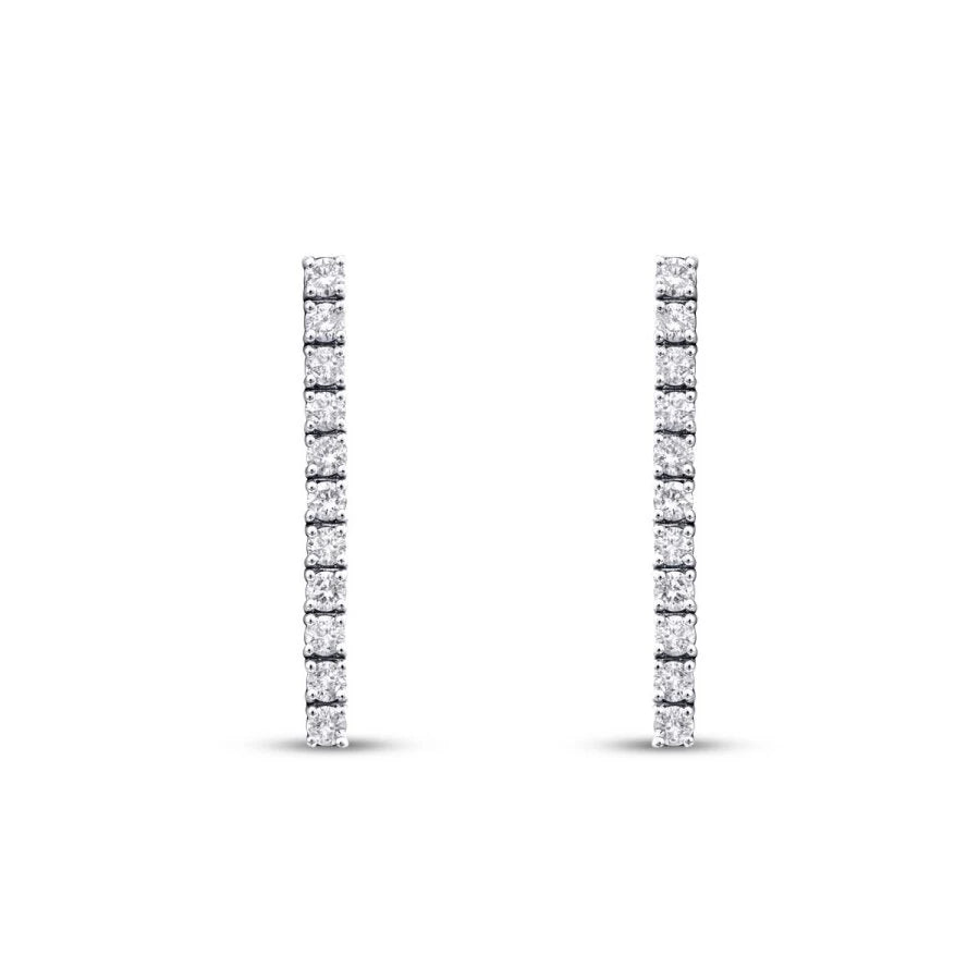 1.14 Carat Diamond Tennis Earrings
